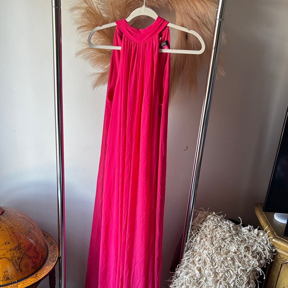 Vince Camuto Vibrant Pink Maxi Dress